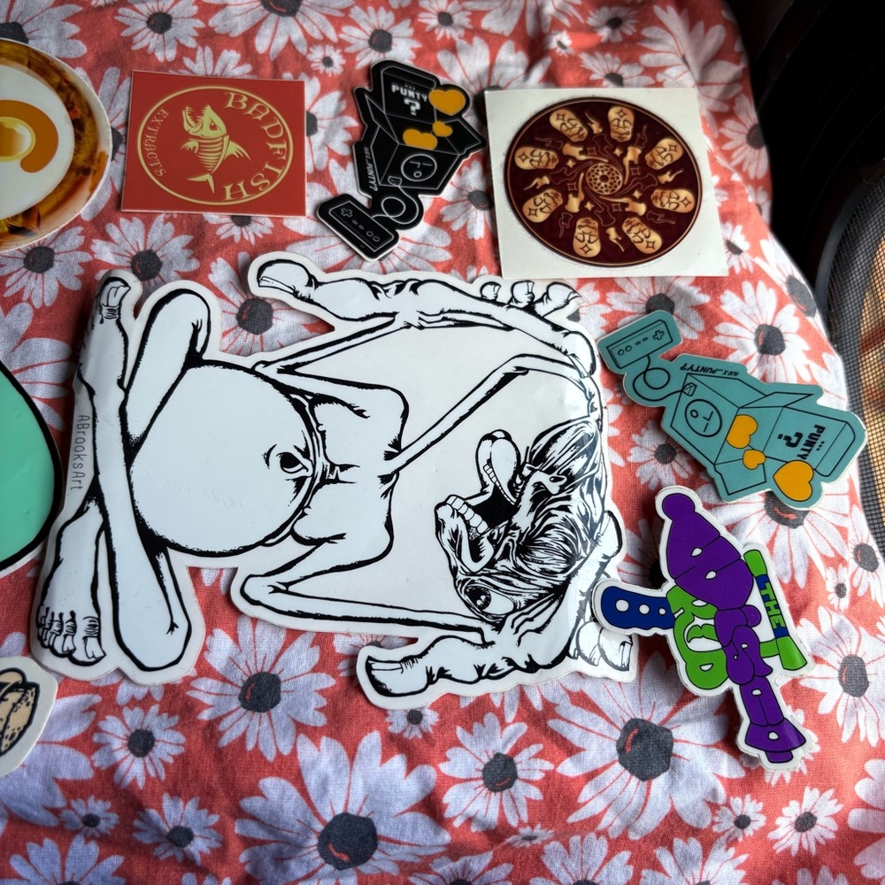 Aaron brooks abrooksart slap pack Sticker bundle surrealist artist deadhead lot